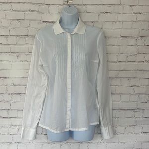 Designers LACOSTE white long sleeve shirt size 42